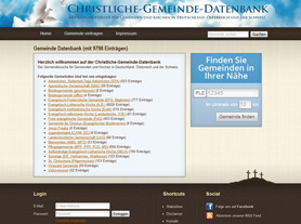 Christliche Gemeinde Datenbank