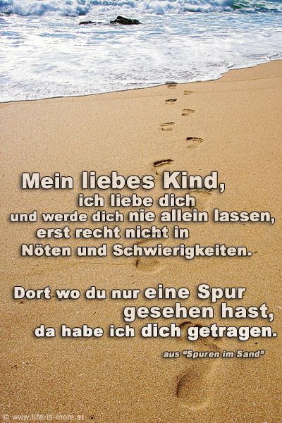 Spuren im Sand Gedicht