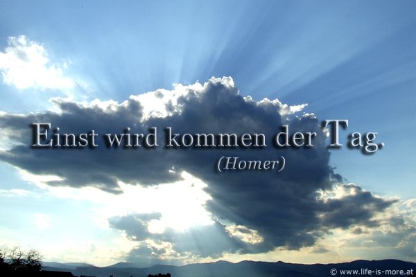 Einst wird kommen der Tag. Homer - Bildquelle: pixelio.de