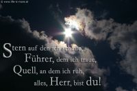 Stern auf den ich schaue, Führer, dem ich traue, Quell, an dem ich ruh, alles Herr, bist du! (Lied)