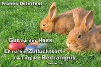 Gut ist der Herr. Er ist ein Zufluchtsort am Tag der Bedrängnis. (Ostern) (Nahum 1,7)