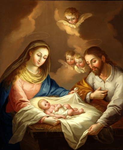 Geburt Jesu in der Krippe