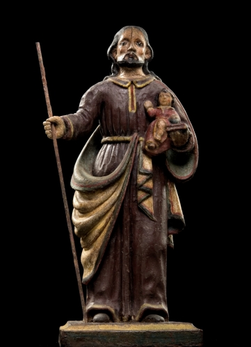 Skulptur Josef und Jesus