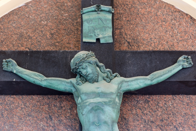 Gekreuzigter Jesus - JNRJ, INRI, I.N.R.I, Initialen, Symbol, Kreuz, Kreuzestitel, Titulus crucis, Tafelinschrift, Jesus Christus, Gekreuzigt, Marmor, kostenlos, download Gekreuzigter Jesus