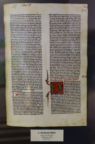 1. deutsche Bibel - Bibelmuseum, Bibel, Blatt, Wort Gottes, kostenlos, download 1. deutsche Bibel