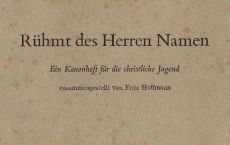 Liederbuch: Rühmt des Herren Namen